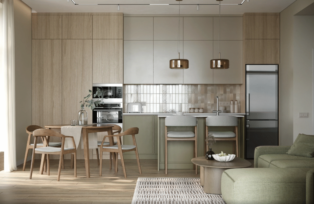 Serene Naturals Kitchen Interior Design