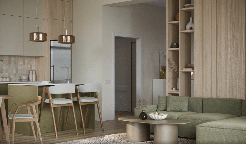 Serene Naturals Kitchen Interior Design​