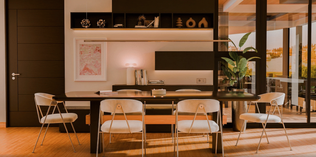 Sleek Modern Dining Room Interior Design